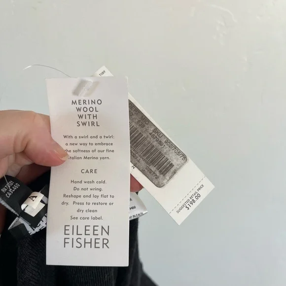 NWT Eileen Fisher 100% Merino Wool A Line Skirt PL - Picture 8 of 8